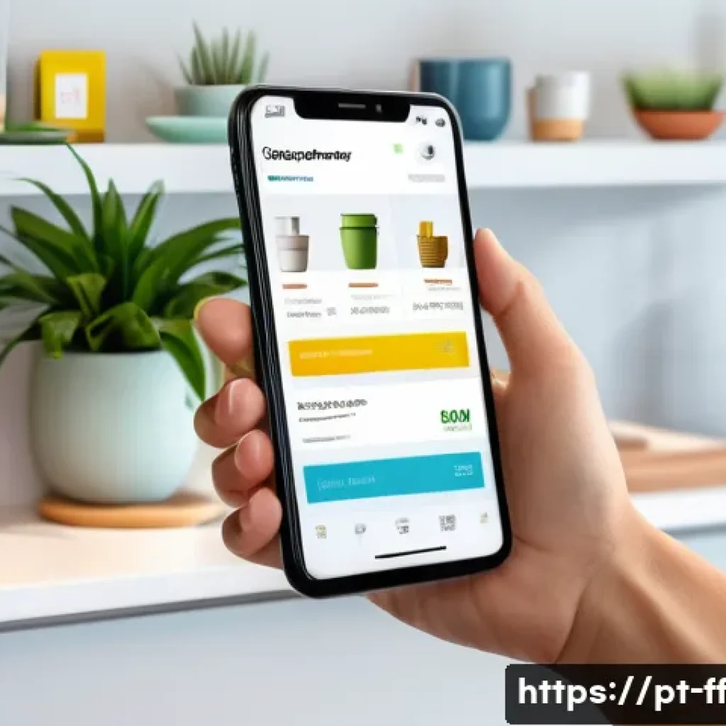 하이퍼 퍼스널라이제이션과 고객의 기대 변화 - A modern e-commerce scene showing a diverse Brazilian customer browsing an online store on a sleek s...